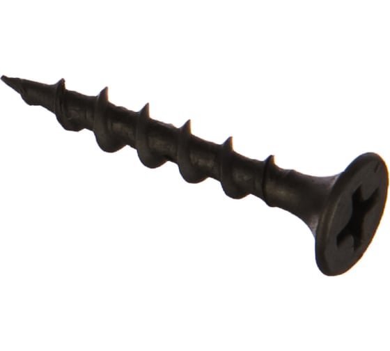 Изображение товара Саморезы черные по гипроку к дереву (250 штук, 3.5 х 25) ХВАТ 22025-4
