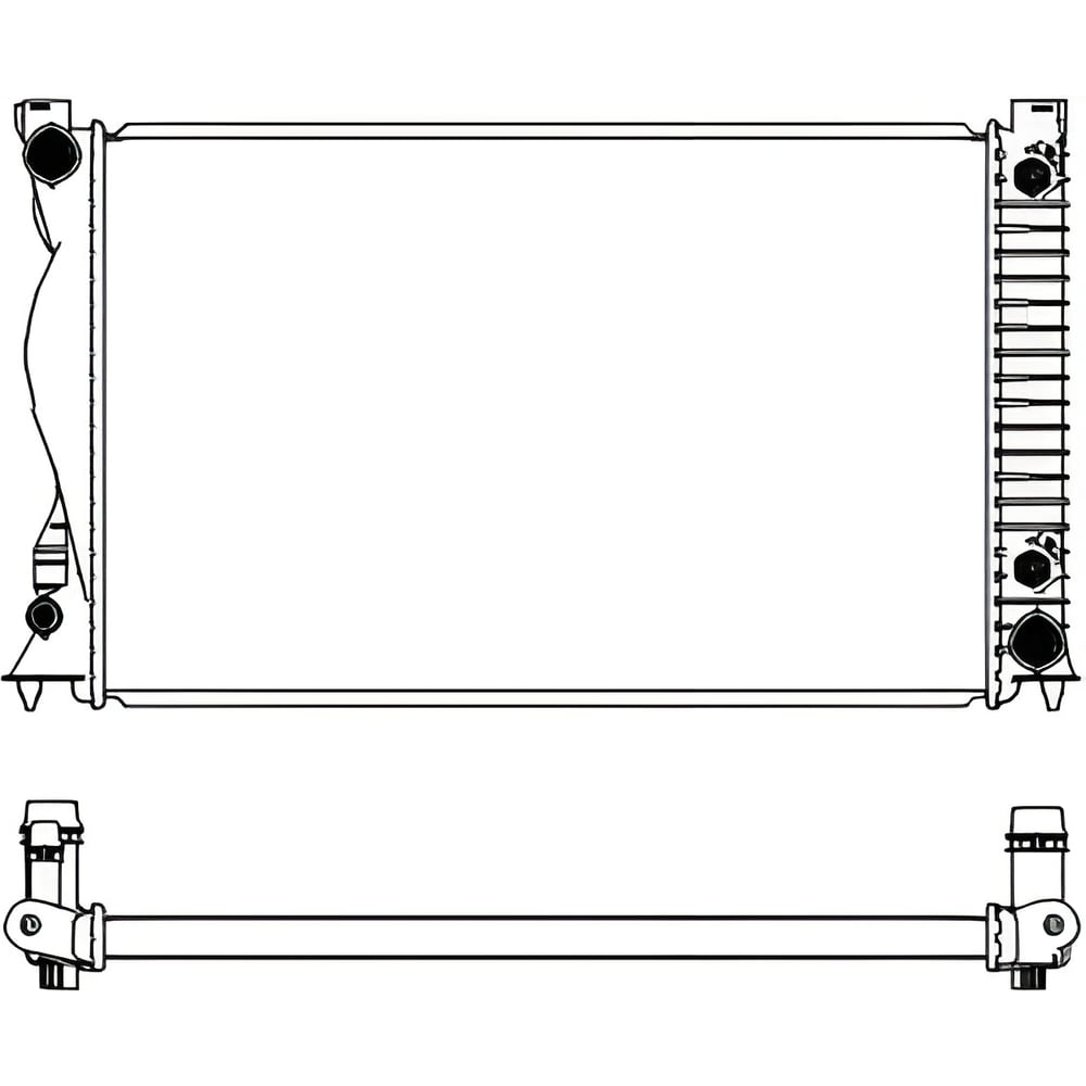 Изображение товара Радиатор системы охлаждения Sakura для Audi A6 алюминиевый