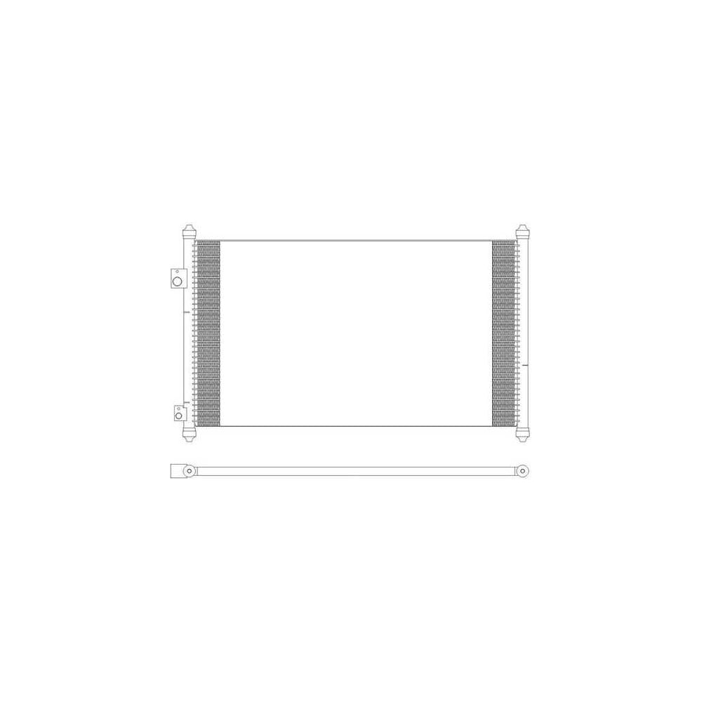 Изображение товара Радиатор кондиционера Sakura 52119817 для Honda Civic высокого качества из алюминия