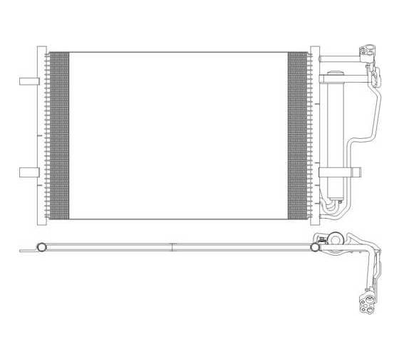 Изображение товара Радиатор кондиционера Sakura 53019805