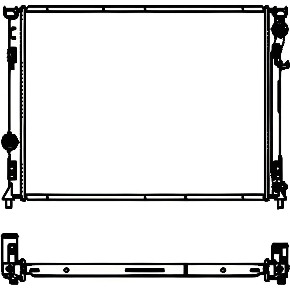 Изображение товара Радиатор системы охлаждения Sakura для Dodge моделей ALUMINIUM