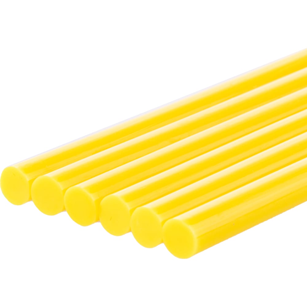 Изображение товара Стержни для клеевого пистолета SQ1024-0506 7 мм желтые EVA 100 мм (6 шт)