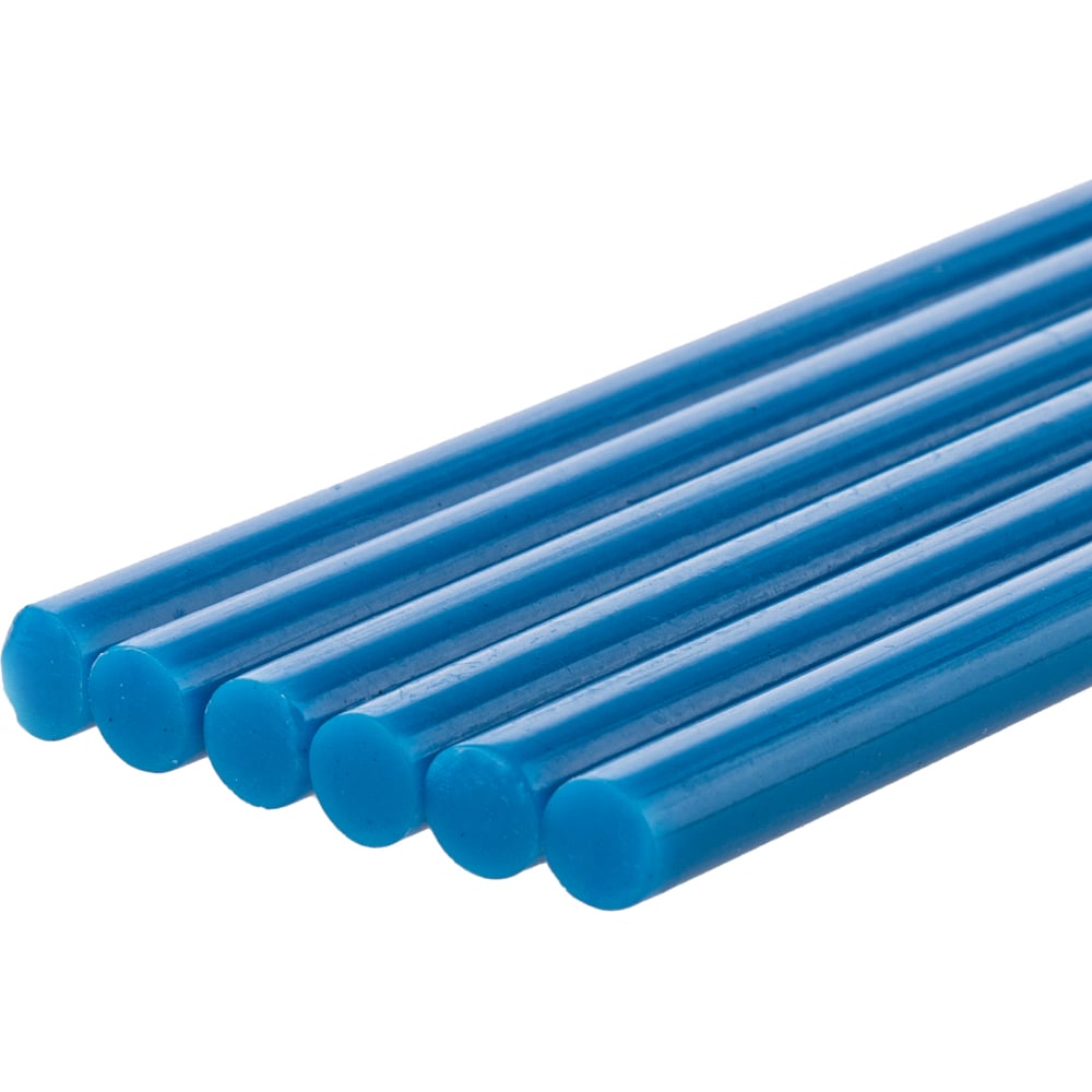 Изображение товара Стержни для клеевого пистолета универсальные синие, 7 мм x 100 мм, 6 штук, TDM ELECTRIC «Алмаз» SQ1024-0503