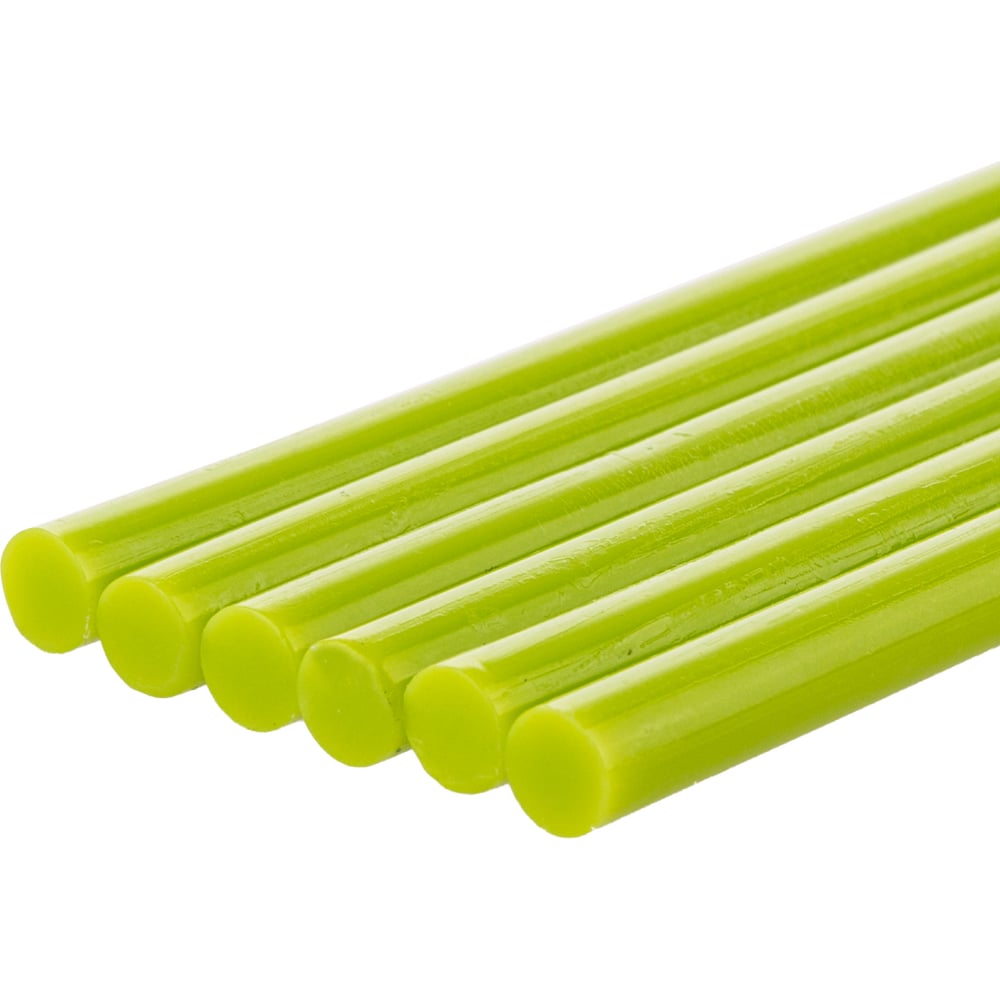 Изображение товара Стержни для клеевого пистолета универсальные зеленые, 7 мм x 100 мм, 6 штук, TDM ELECTRIC «Алмаз» SQ1024-0505