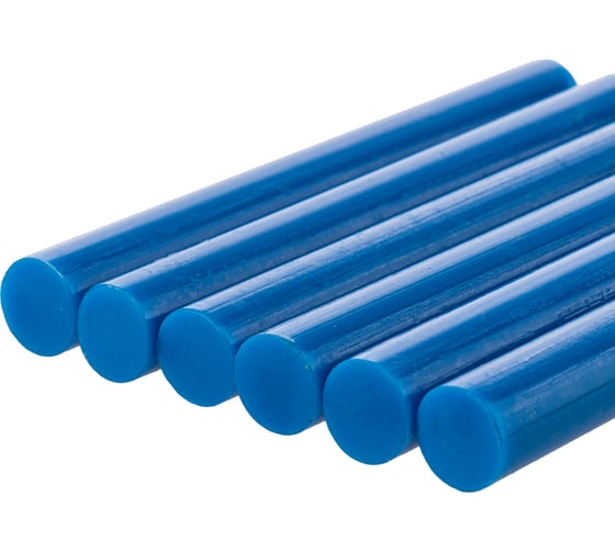 Изображение товара Стержни для клеевого пистолета универсальные синие, 11 мм x 100 мм, 6 штук, TDM ELECTRIC «Алмаз» SQ1024-0513