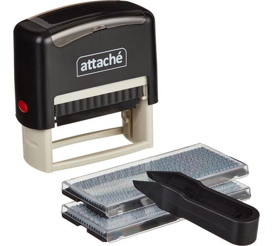 Изображение товара Самонаборный пластиковый штамп Attache 5 строк 58x22 мм 1348209