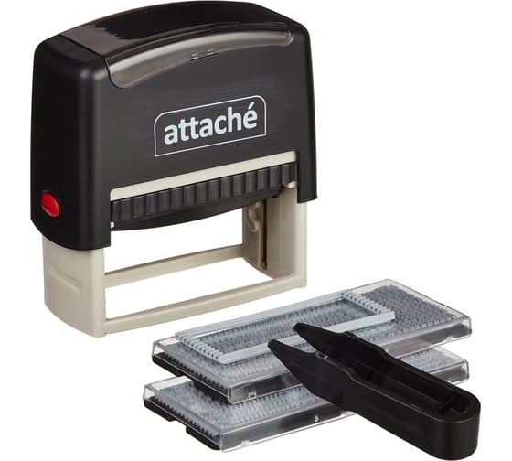 Изображение товара Самонаборный пластиковый штамп Attache 6 строк 70x32 мм 1348208