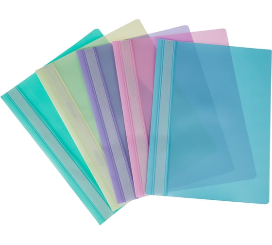 Изображение товара Пластиковый скоросшиватель Attache Акварель А4 до 100 листов 10 шт в упаковке 1561907