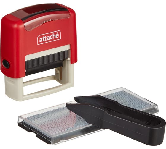 Изображение товара Самонаборный пластиковый штамп Attache 3 строки 38x14 мм 1348206