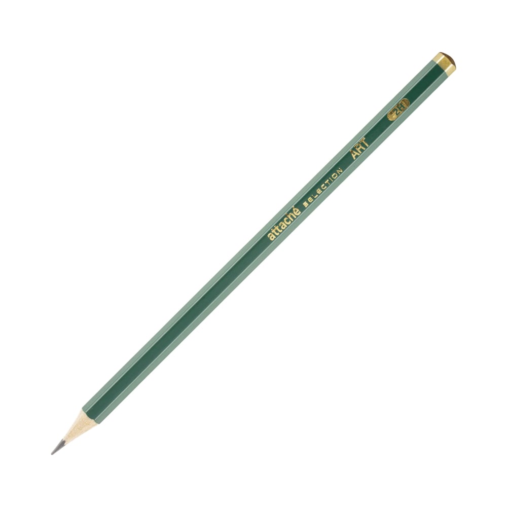 Шестигранный чернографитный карандаш Attache Selection корректирующий карандаш attache