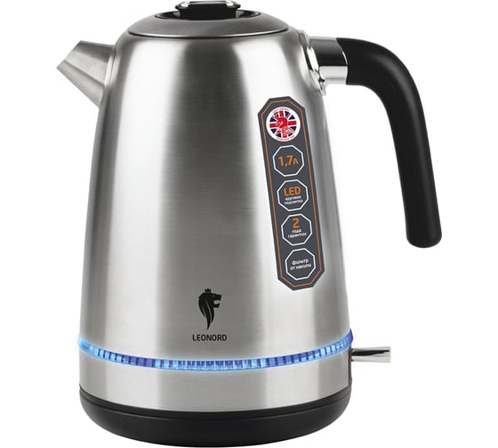 Изображение товара Электрический чайник Leonord LE- 1502 1.7 л стальной 104860