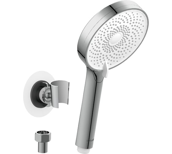 Изображение товара Душевой гарнитур Cersanit FERRO держатель лейки, 3 режима, шланг 150 металл, круг 64086