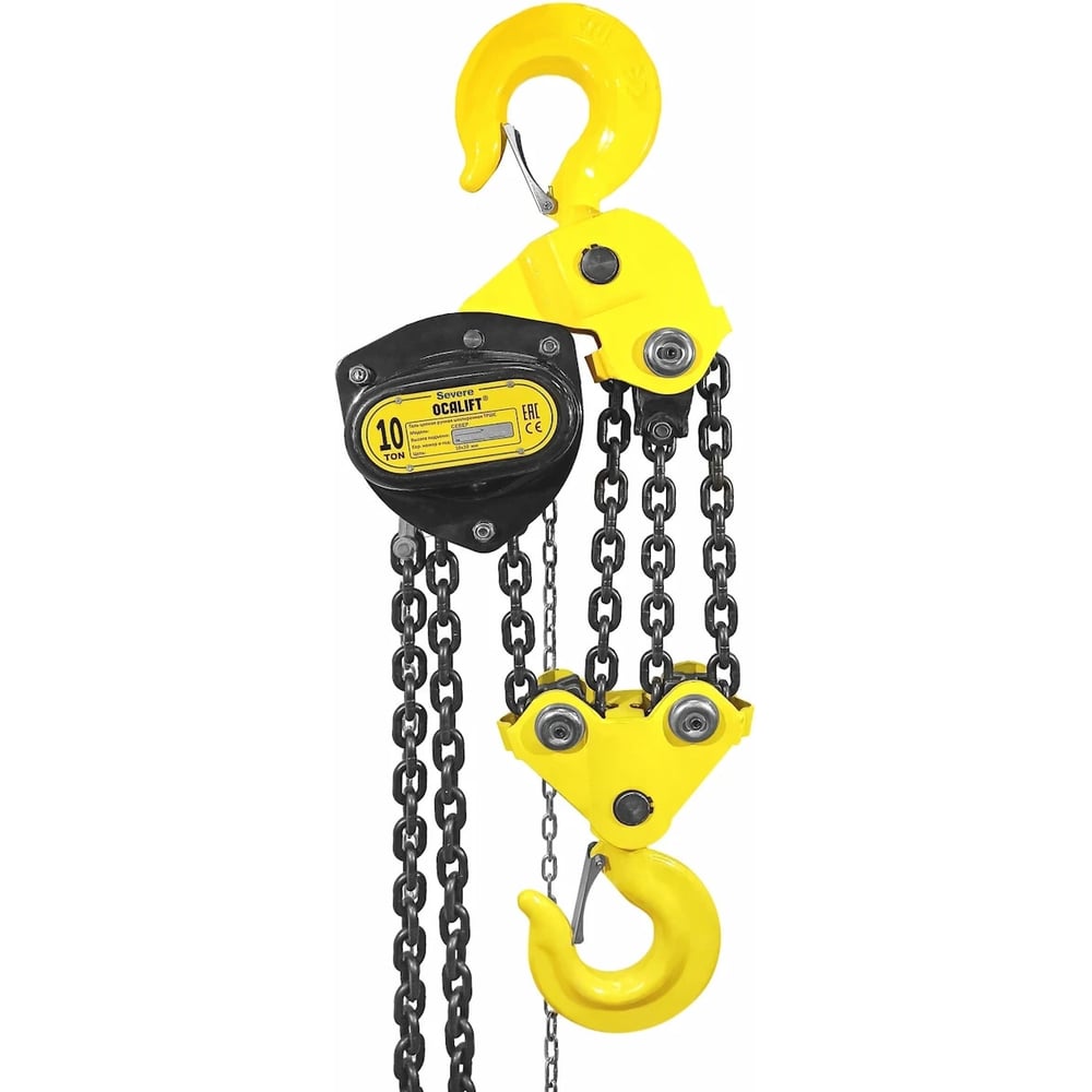Изображение товара Таль ручная цепная OCALIFT SEVERE (СЕВЕР), 10т 12м, цепь глазированная sv1000012