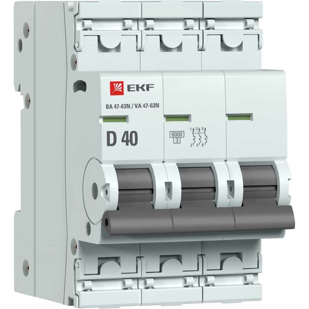 автоматический выключатель tdm electric ва47 63 1p c10 а 4 5 ка sq0218 0002 Автоматический выключатель EKF