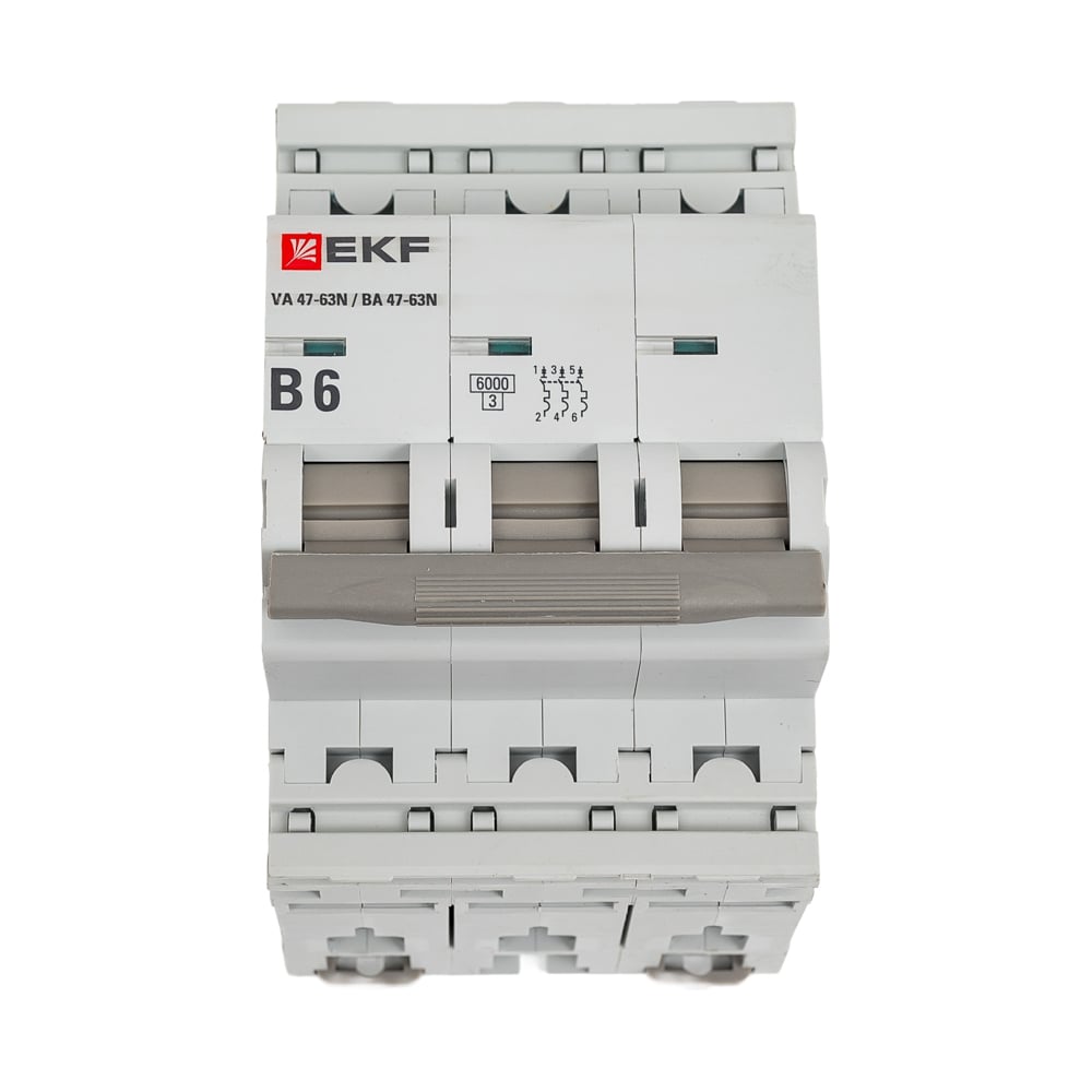 Изображение товара Автоматический выключатель EKF 3P 6А PROxima для электросетей