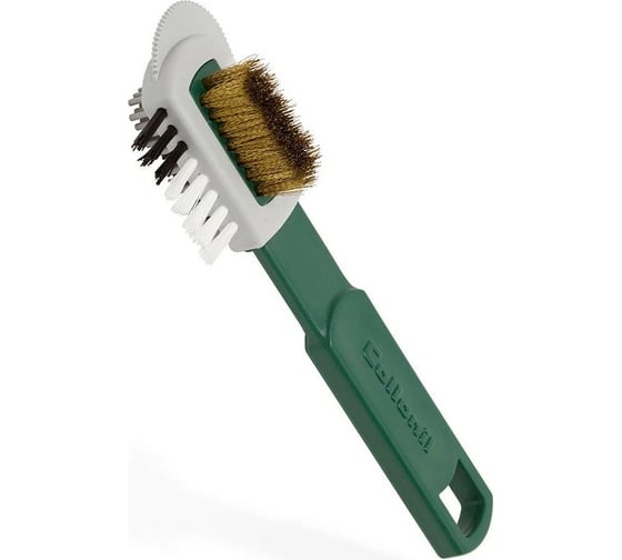 Изображение товара Щетка для чистки и расчесывания изделий из замши и велюра Collonil Combi Burste с металлическим, перлоновым и каучуковым ворсом 7000 000