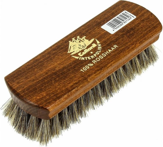 Изображение товара Щетка для очистки обуви и одежды от грязи и пыли Collonil Rossharburste из натурального ворса или конского волоса светлый 7162 010