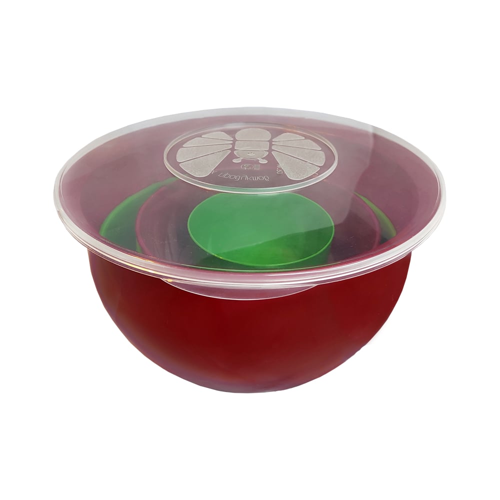 Изображение товара Набор 6 мисок-контейнеров SOLARIS Рождество герметичные крышки пластиковые