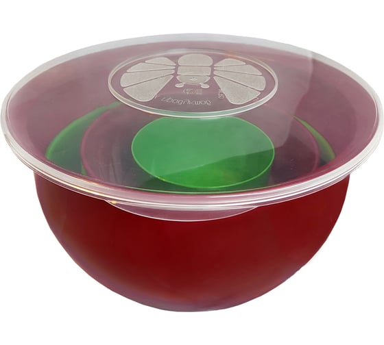 Изображение товара Набор из 6 мисок-контейнеров SOLARIS Рождество, с герметичными крышками S1614