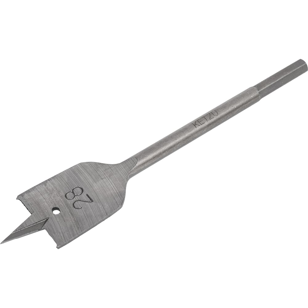 Изображение товара Сверло перовое по дереву 28 мм KETZU 530833 профессиональное сверло для дерева