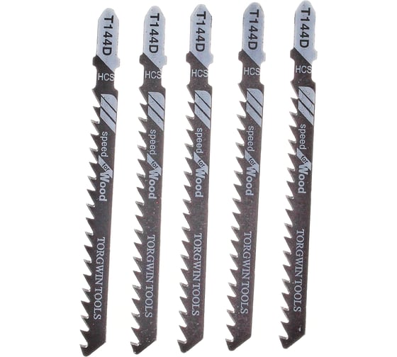 Изображение товара Пилка полотно для электролобзика Т144D, 5 шт TORGWIN T794392