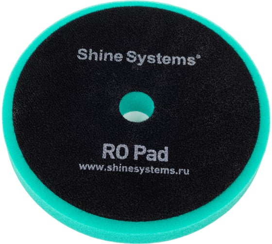 Изображение товара Полировальный круг RO Foam Pad Green твердый, зеленый, 155 мм Shine systems SS546