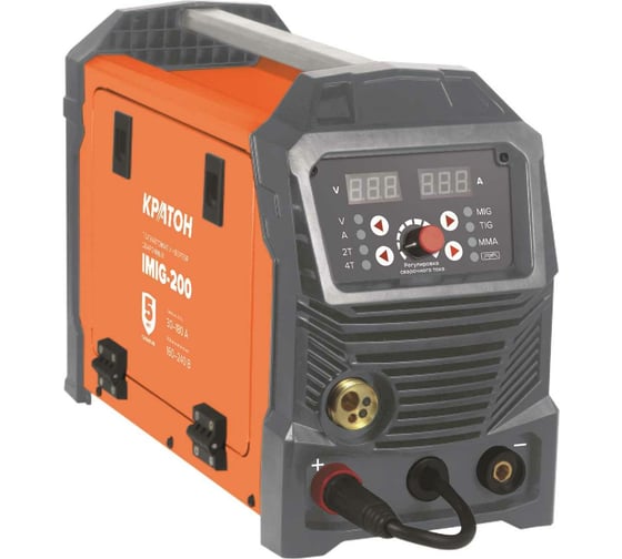 Изображение товара Сварочный инвертор полуавтомат КРАТОН  IMIG200 3 04 02 023