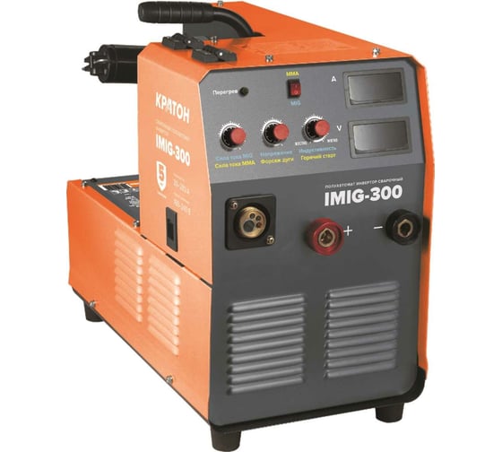 Изображение товара Сварочный инвертор полуавтомат КРАТОН IMIG300 3 04 02 025