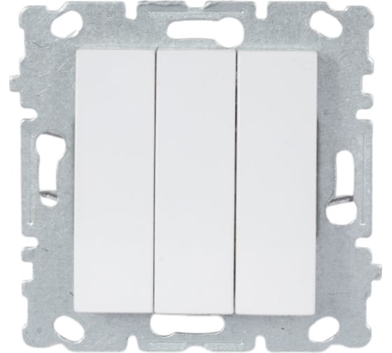 Изображение товара Выключатель Рим трехклавишный без рамки Metronex Electric FVK000301BEL