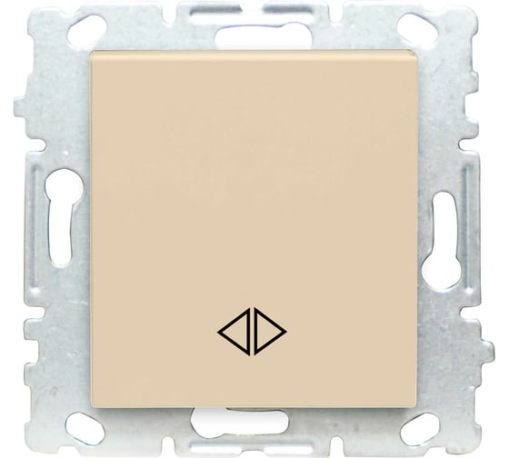 Изображение товара Выключатель Metronex Electric Roma Кремовый реверсивный промежуточный без рамки FVK010125MLK