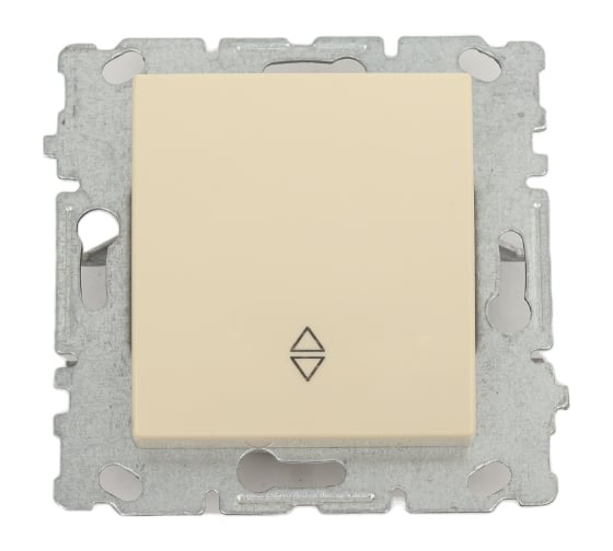 Изображение товара Переключатель проходной Metronex Electric Roma Кремовый без рамки FVK010121MLK