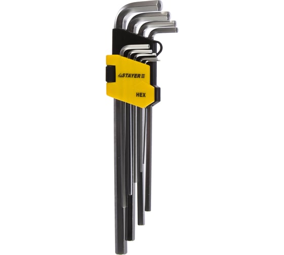 Изображение товара Набор имбусовых длинных ключей 9 предметов STAYER MASTER 2741-H9