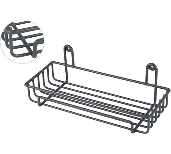 Изображение товара Настенная полка Рыжий кот 29x12,5x10 см (термопластичное покрытие) графит 310866