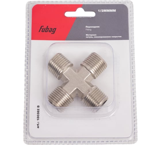Изображение товара Переходник (1/2"MMMM; блистер) FUBAG 180382 B