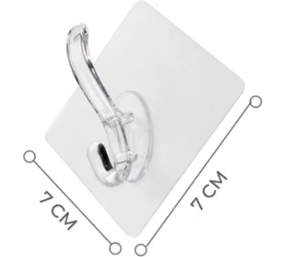 Изображение товара Набор крючков на самоклеящейся основе Рыжий кот 7x7 см (3 шт) PH-02 104941