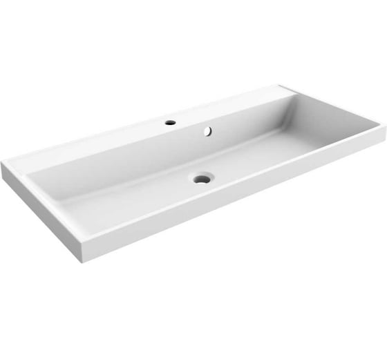 Изображение товара Раковина Paola Alba полувстраиваемая, 100 см, прямоугольная 1000