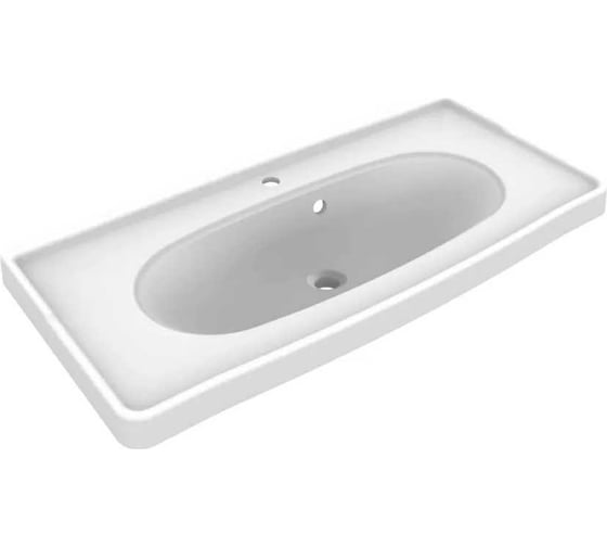 Изображение товара Раковина для ванной PAOLA Avrora полувстраиваемая, прямоугольная 1000