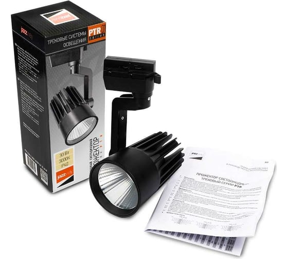 Изображение товара Светодиодный трековый светильник Jazzway PTR 0130-2 30Вт 3000К IP40 24град. BL черн. 5035195