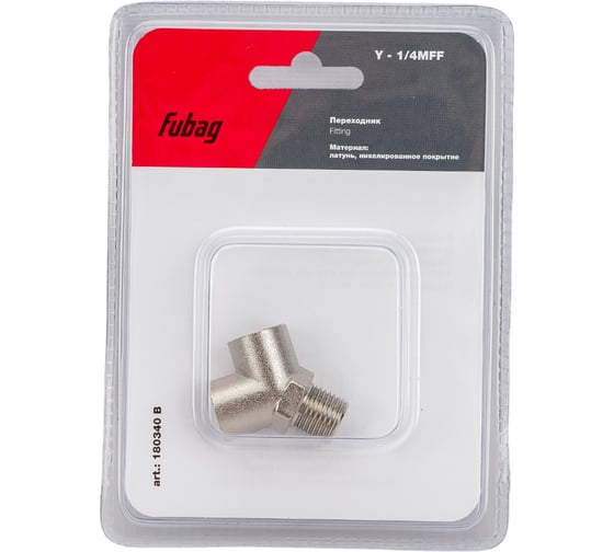 Изображение товара Переходник Y – образный (1/4"MFF; блистер) FUBAG 180340 B