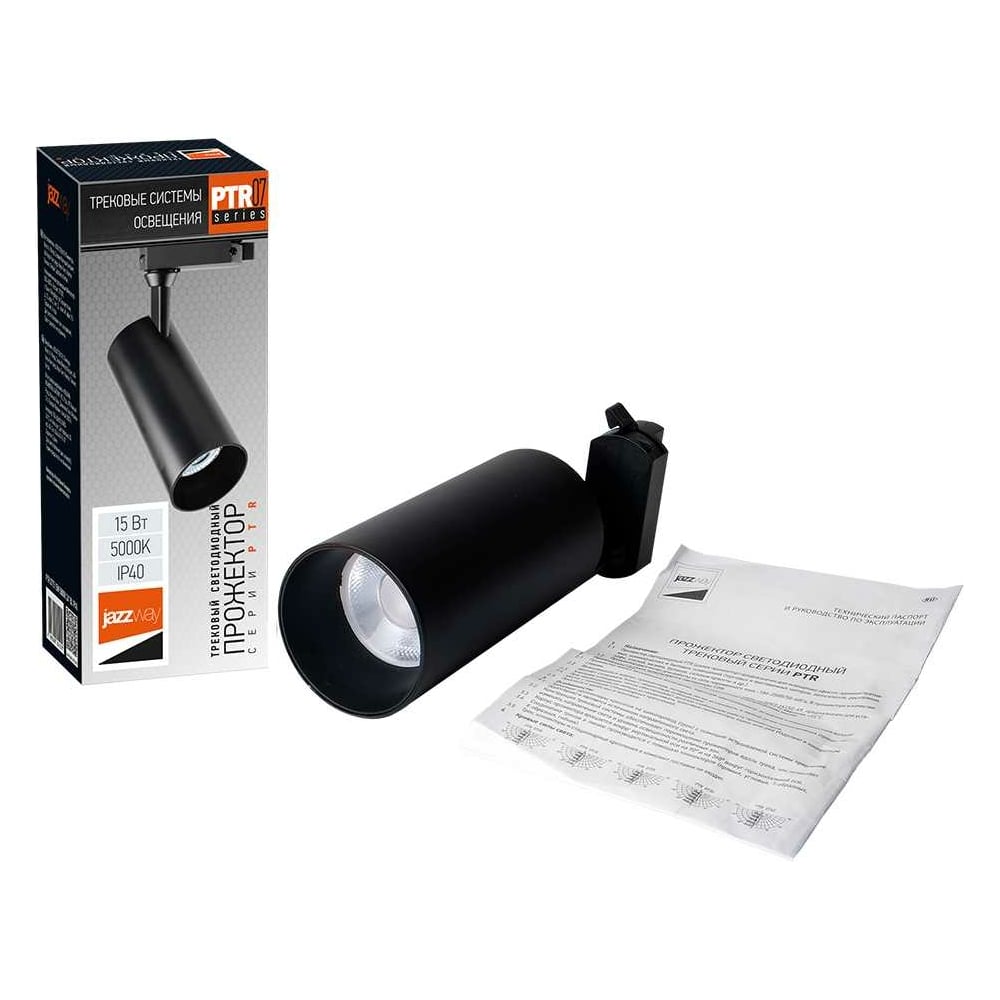 Изображение товара Светодиодный трековый светильник Jazzway PTR 0715 15Вт IP40 черный