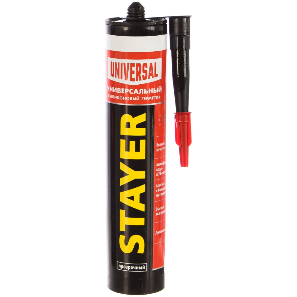 Универсальный силиконовый герметик STAYER нож универсальный stayer 47600 1 z01