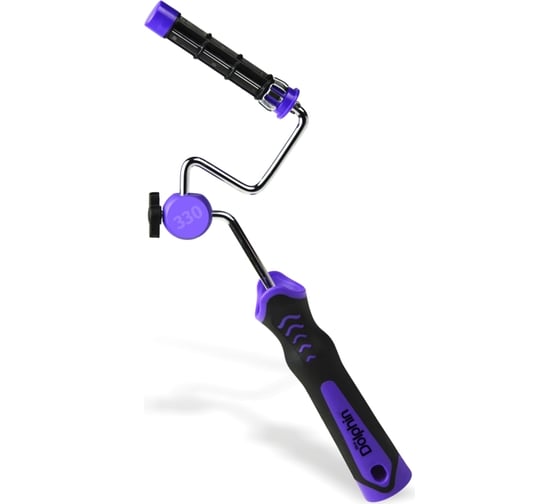 Изображение товара Ручка-бюгель мини Rotating 100 мм с изменяемой геометрией кронштейна, шарикоподшипниковым механизмом для малярного валика Blue Dolphin DRR10_57310