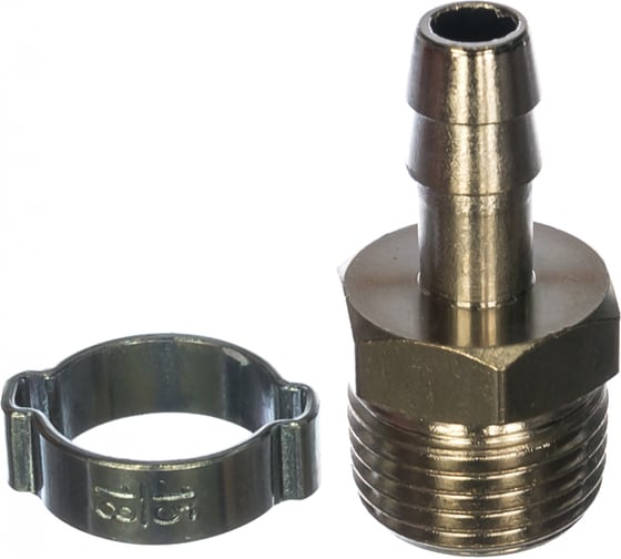 Изображение товара Переходник 1/2"М - елочка (10 мм; обжимное кольцо 15Х18 мм) FUBAG 180264