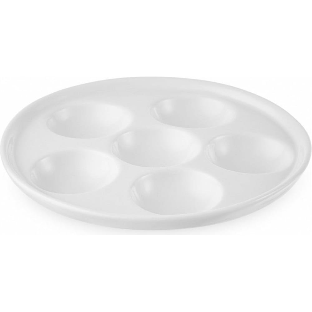 Блюдо для 6-ти яиц Walmer, цвет белый W37000908 Classic, 14 см - фото 1