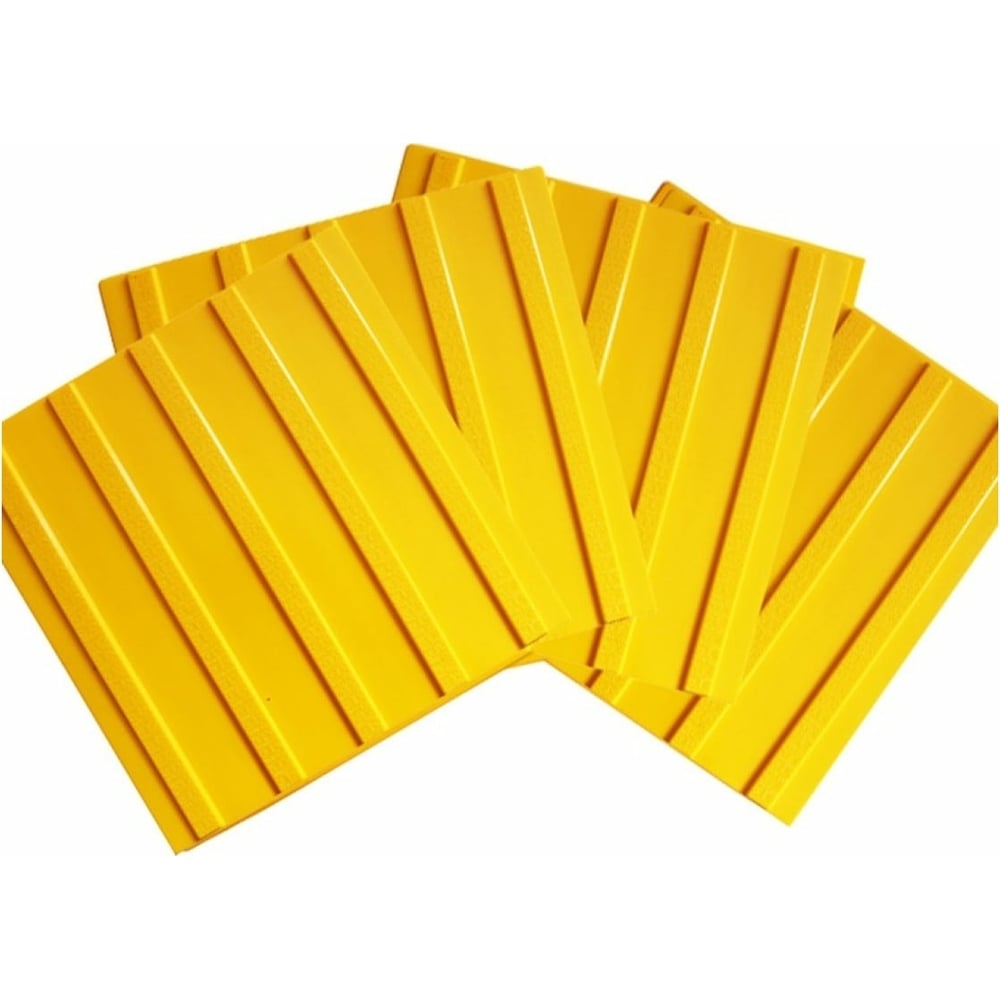 Тактильная плитка ПластФактор, цвет желтый