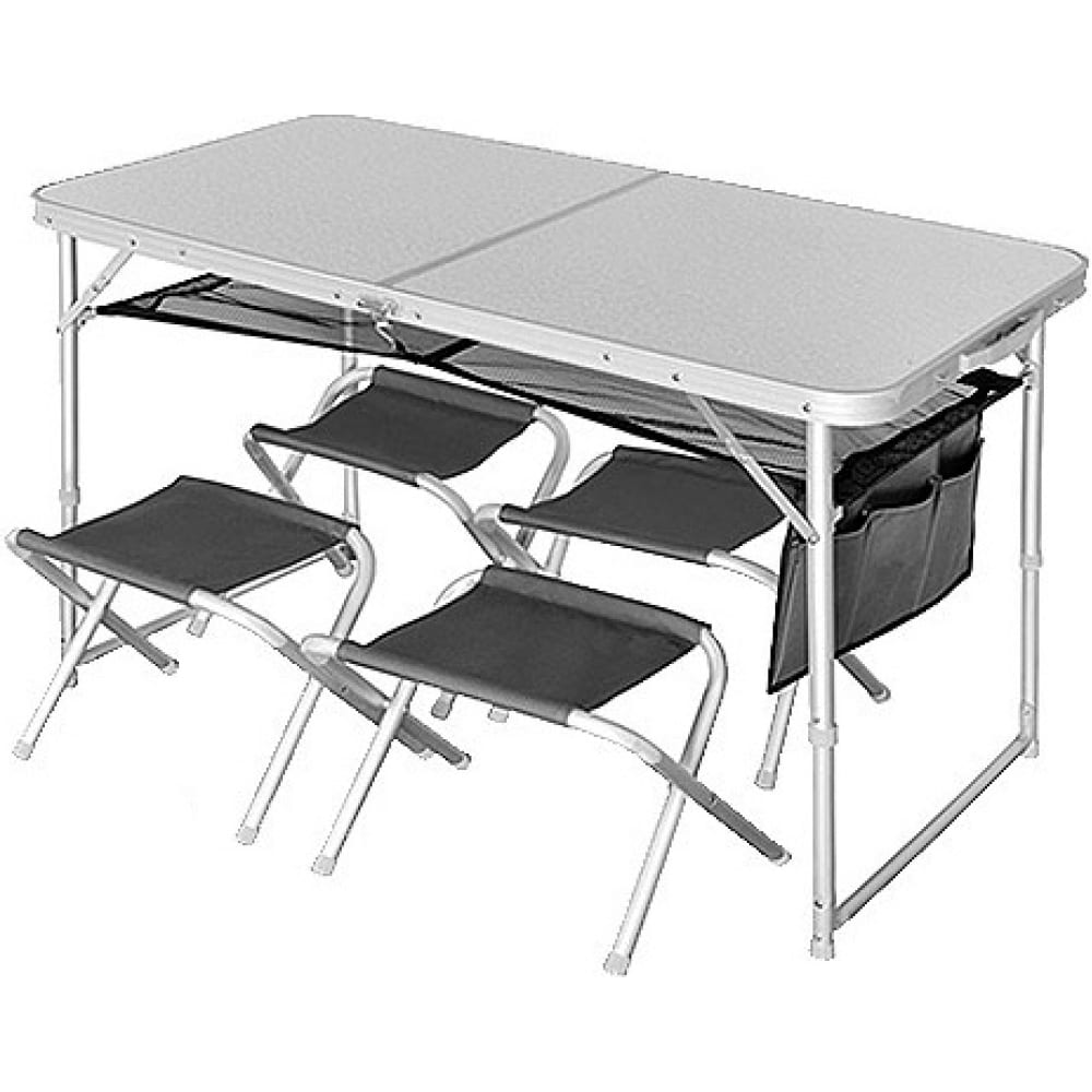 Складной походный набор Norfin обеденные стулья 2 шт серый