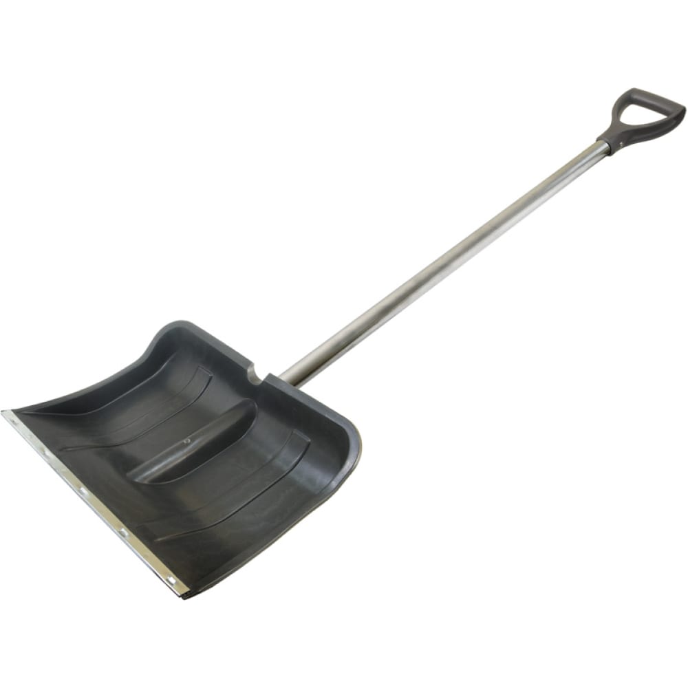 Лопата для снега Россия лопата пластиковая ковш 380 × 365 мм с металлической планкой металлический черенок с v ручкой