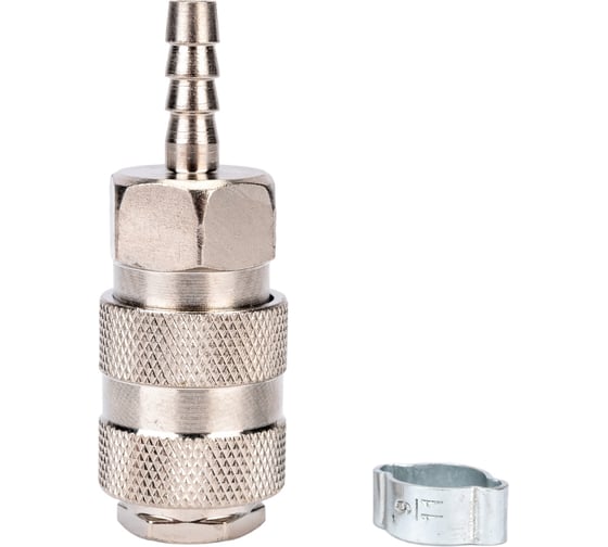 Изображение товара Переходник рапид — елочка (6 мм; обжимное кольцо 6х11 мм) FUBAG 180120