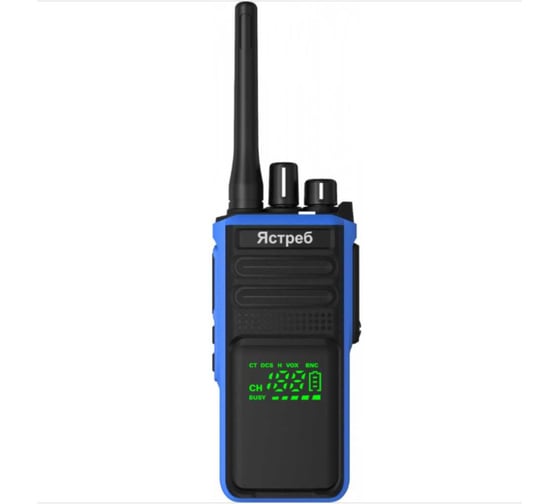 Изображение товара Рация радиостанция с LED дисплеем Ястреб СР-600 IP68/400-470 МГц/12 Вт/199 каналов/4200 мАч SR-00020
