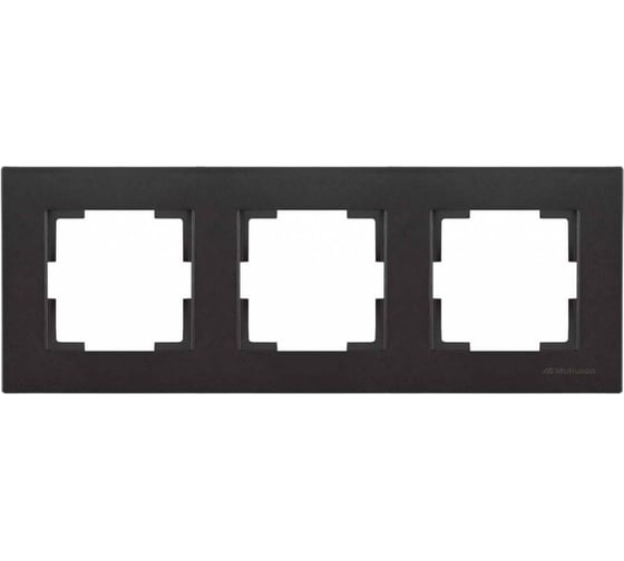 Изображение товара Тройная горизонтальная рамка Mutlusan Electric, черный 2220 800 1384
